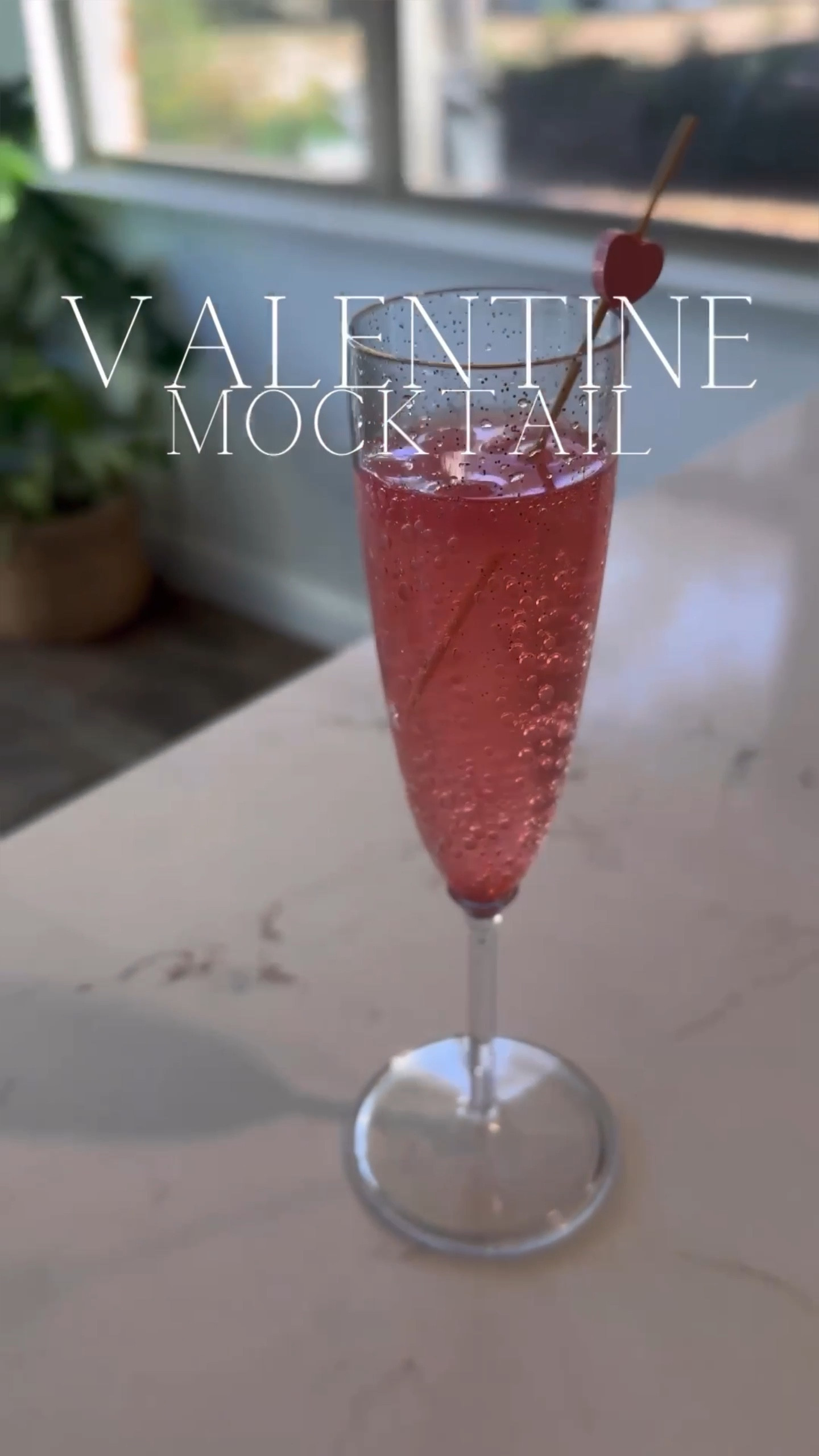 THIS DRINK IS TOO CUTE + EASY 🤍

and I am on an edible glitter kick lately ✨

To make the ice cubes, you can add any juice you prefer, or just water! But I like to make them colorful so I added a little bit of pineapple + maraschino cherry juice with some rose gold glitter 🤩 

this drink is an all year round drink but the 🩷 toothpick just put it in the Valentine’s Day category. Enjoy!

#mocktailrecipe #valentinerecipes

#LTKVideo #LTKhome #LTKkids