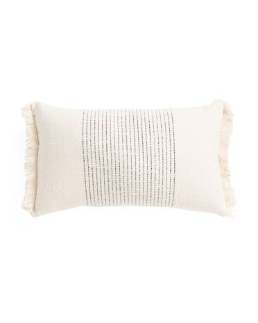 14x22 Slub Striped Pillow | TJ Maxx