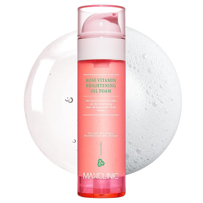 [K-Beauty] Rose Vitamin Oil to Foam - All-in-One Korean Face Wash OilBased Foaming Facial Cleanse... | Amazon (US)