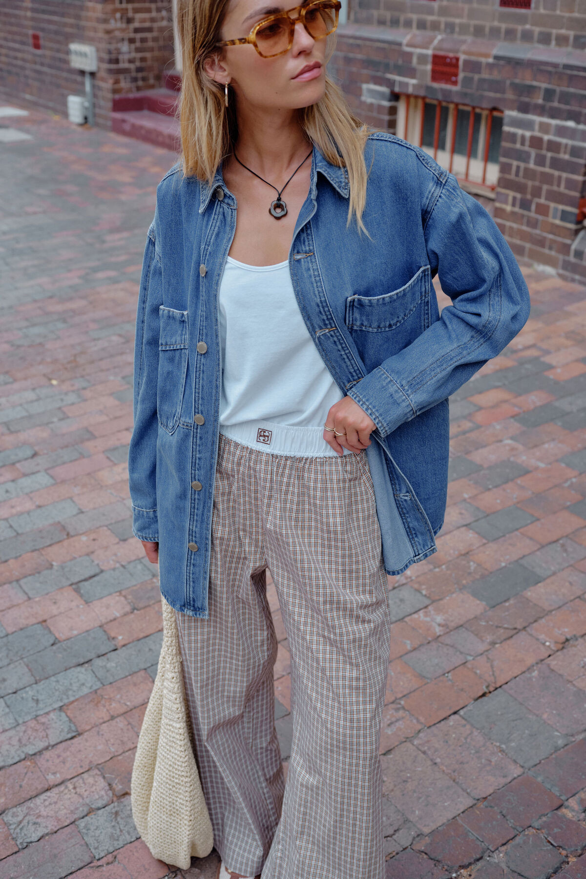 Bobbi Side Pocket Denim Shacket | Ceres Life