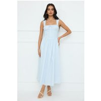 Luxe Serene Midi Dress Blue | Hello Molly (US)