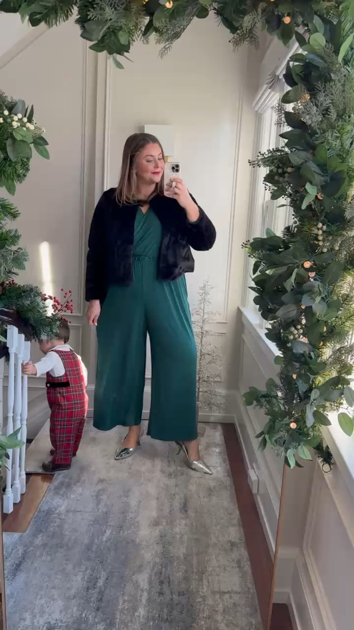 Wearing size 18 in jumpsuit! I love it so much I have it in 2 colors. Wearing XXL in jacket. 

#LTKParties #LTKStyleTip #LTKMidsize