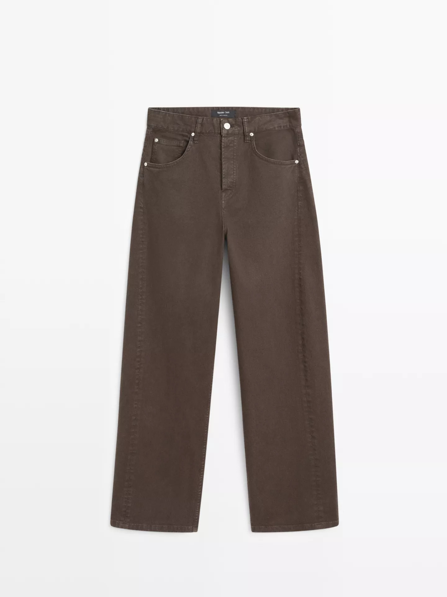 High-waist balloon fit jeans | Massimo Dutti UK