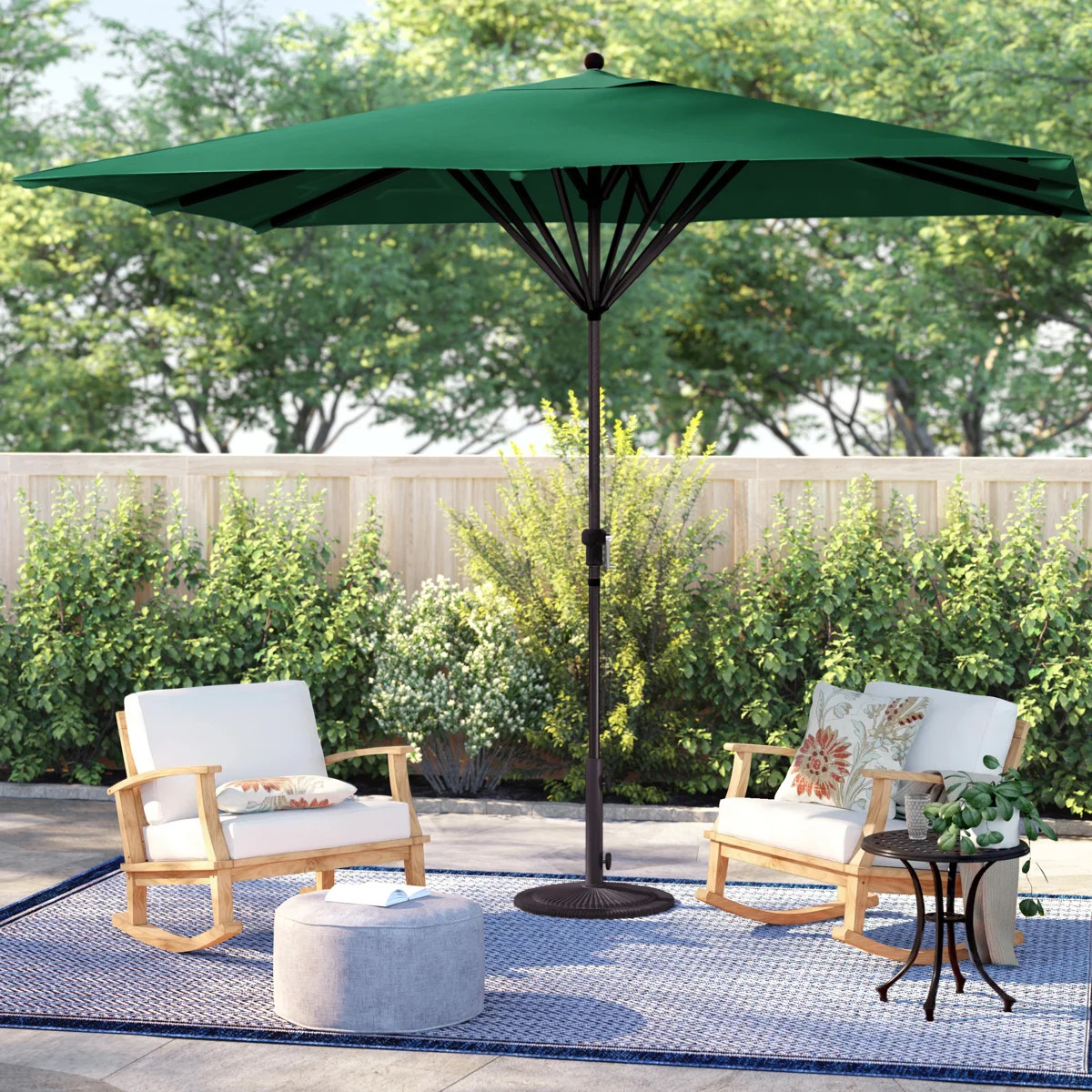 Gaberielle 132'' x 96'' Rectangular Market Sunbrella® Umbrella | Wayfair North America