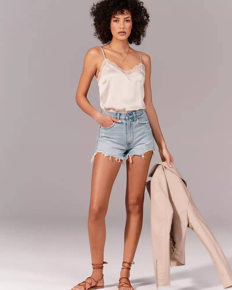 High Rise Mom Shorts | Abercrombie & Fitch US & UK