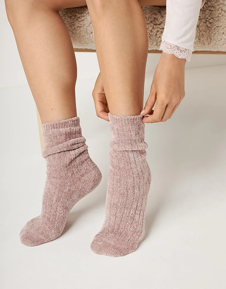 Chenille Bed Socks | Slippers, Socks & Sleep Accessories | The  White Company | The White Company UK & ROW