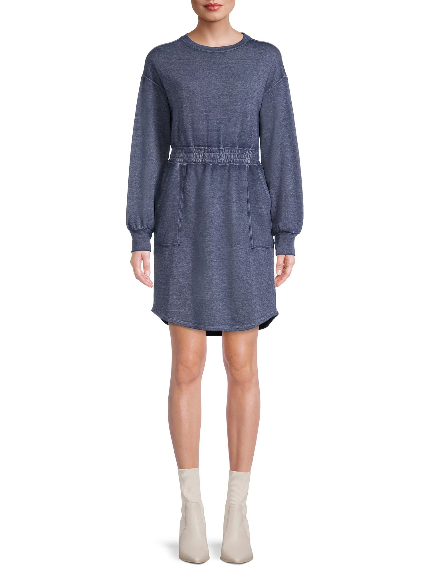 Time And Tru Women`s Sweatshirt Dress | Walmart (US)