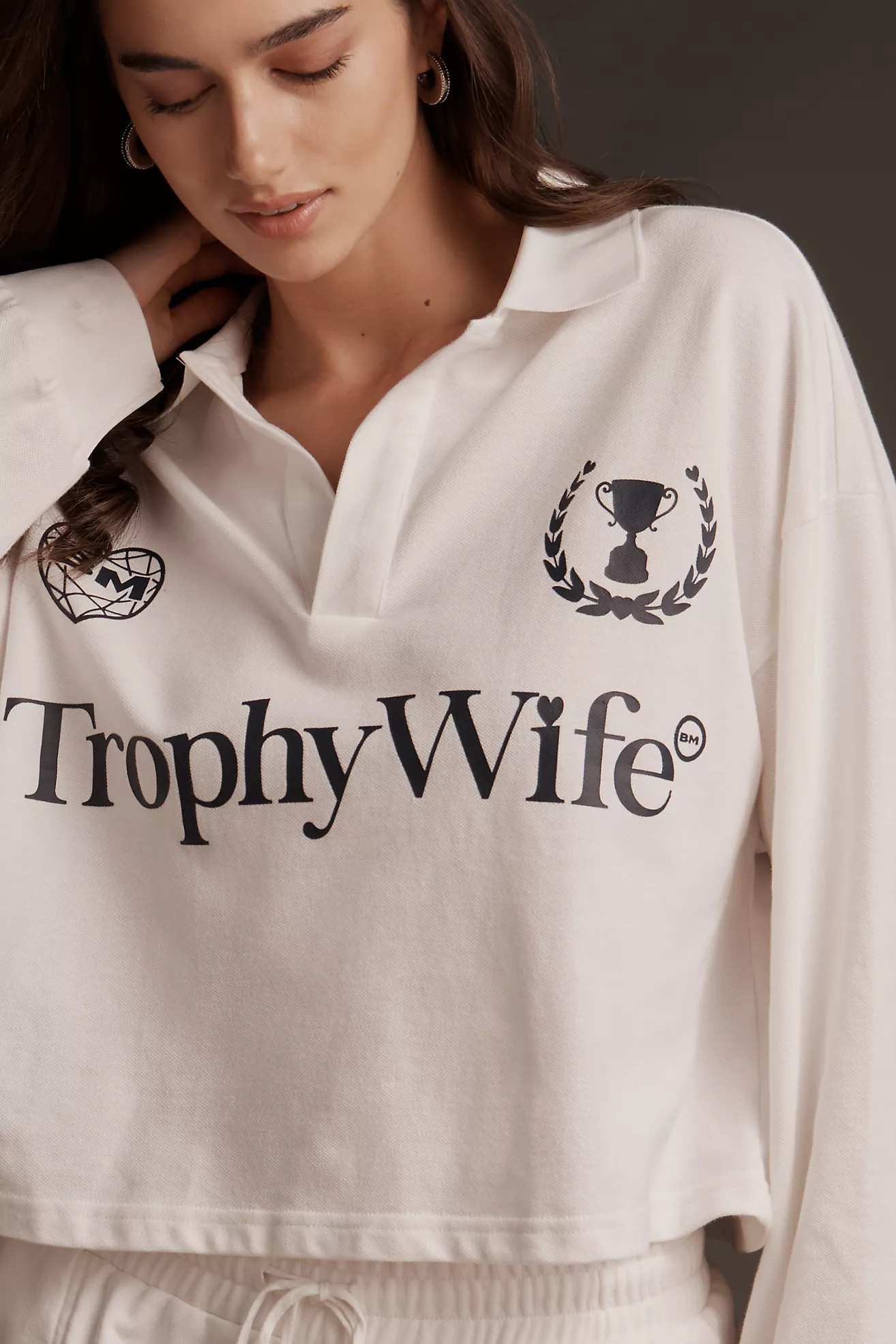 BRIDEMERCH Trophy Wife Polo Shirt | Anthropologie (US)