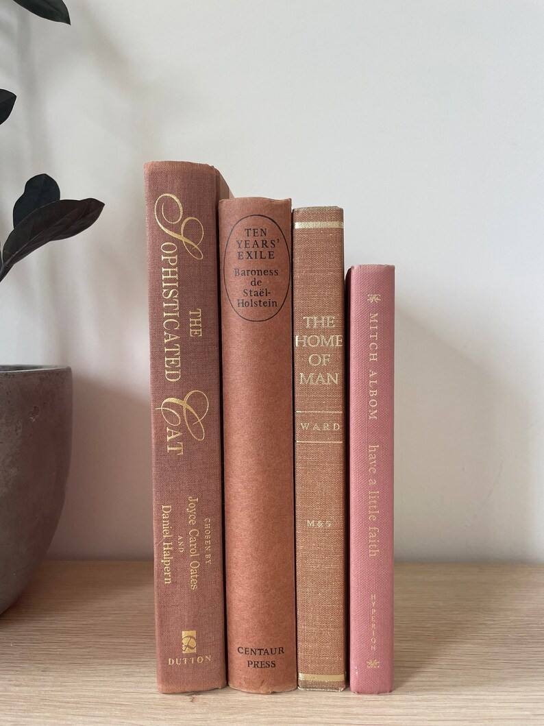 Limited Edition Books, Warm Pink Books, Book Set, Themed Book Bundles, Colourful Books, Decorativ... | Etsy (US)