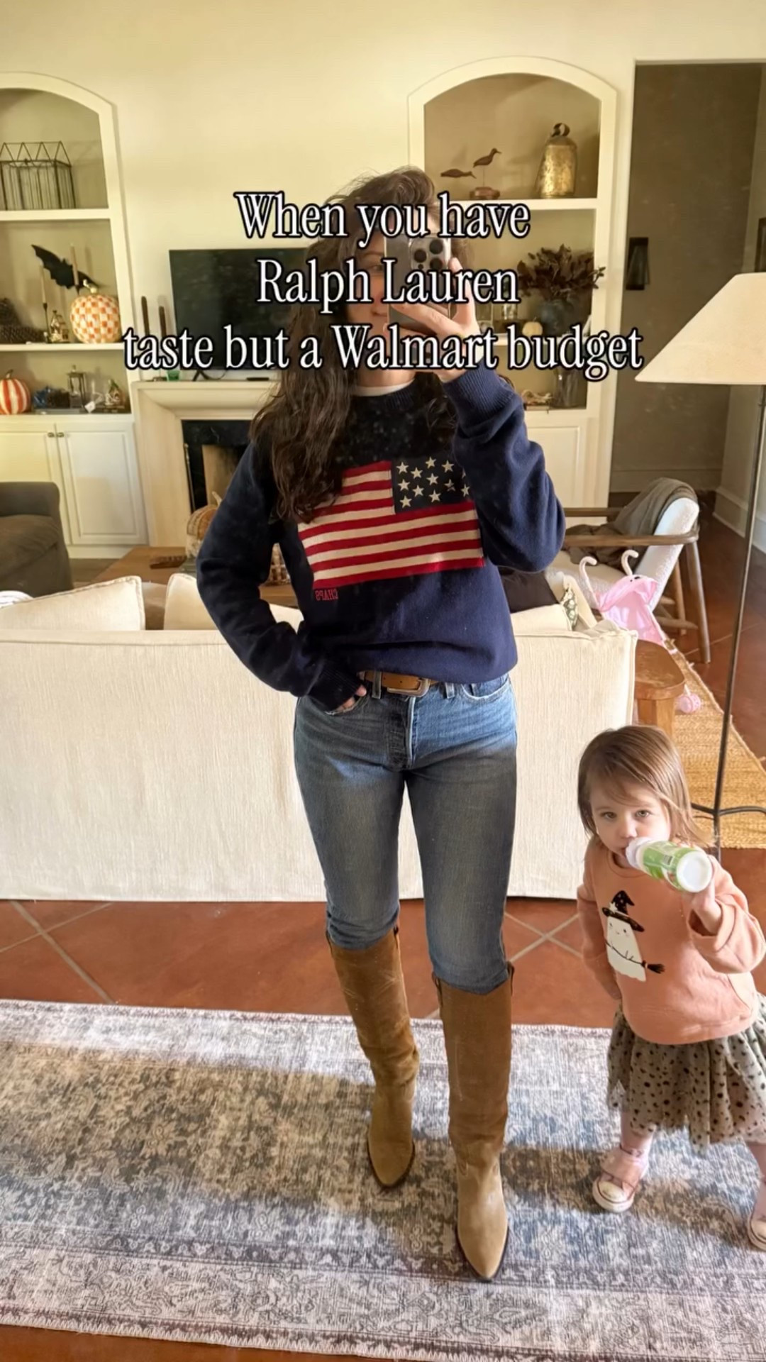 Ralph Lauren taste on a Walmart budget! Comment SHOP to grab this sweater and everything else I’m wearing. 

Honestly can’t get over this sweater especially since it’s 100% cotton and under $30! 

Ralph Lauren look for less
Chaos
Walmart
Levi’s 
Mango
Target



#LTKSeasonal #LTKHoliday #LTKFindsUnder50