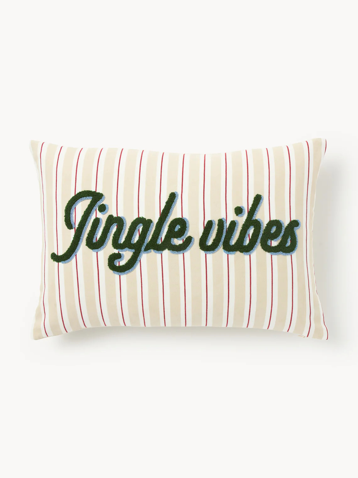 Bestickte Baumwoll-Weihnachts-Kissenhülle Talvi | Westwing EU