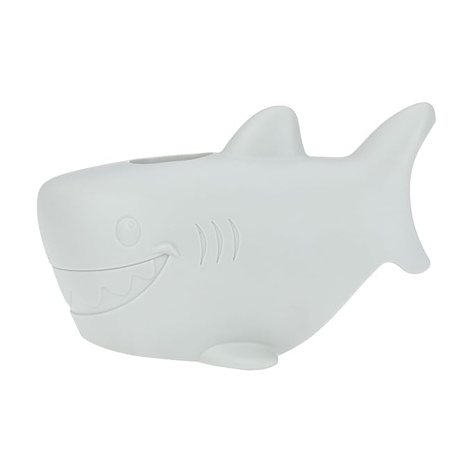 Nuby Bathtub Safety Spout Guard - Compatible with Most Standard Faucets - Bath Toys - Shark | Amazon (US)