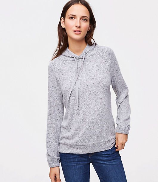 LOFT Knit Hoodie | LOFT