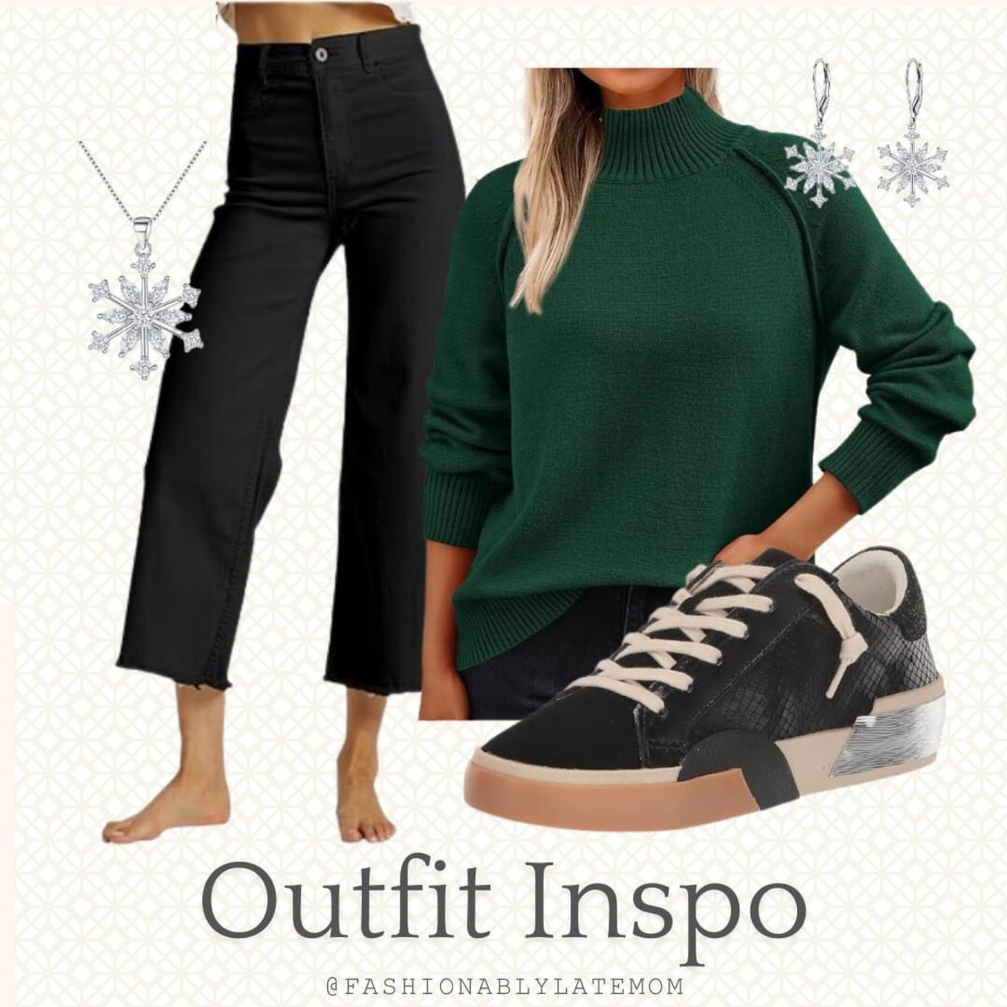 Outfit inspiration from Amazon. 

Fashionably Late Mom. 
Outfit ideas for the holidays 
Cute Christmas outfit.