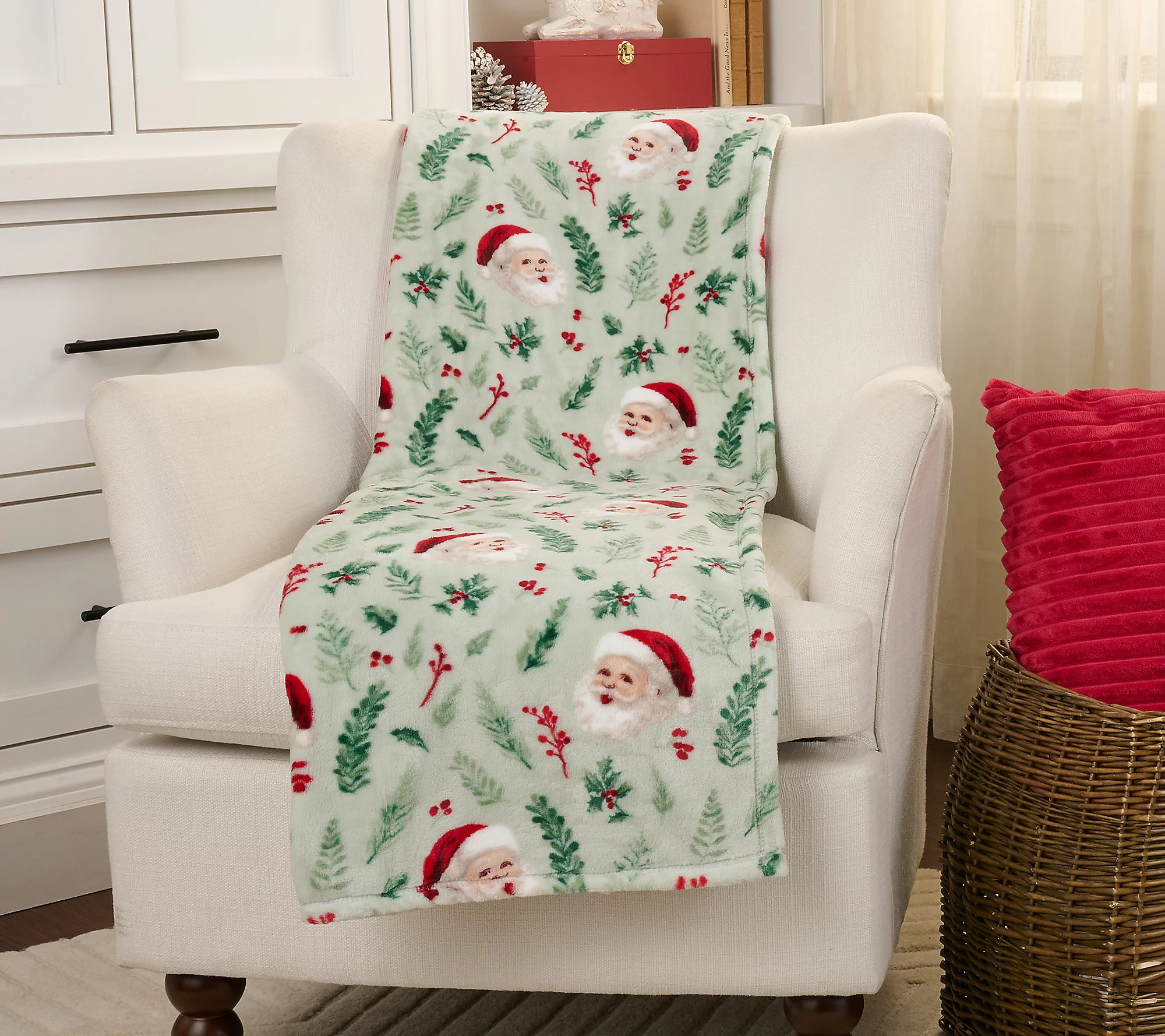 Berkshire Whimsical Holiday 60x70Plush Throw | QVC