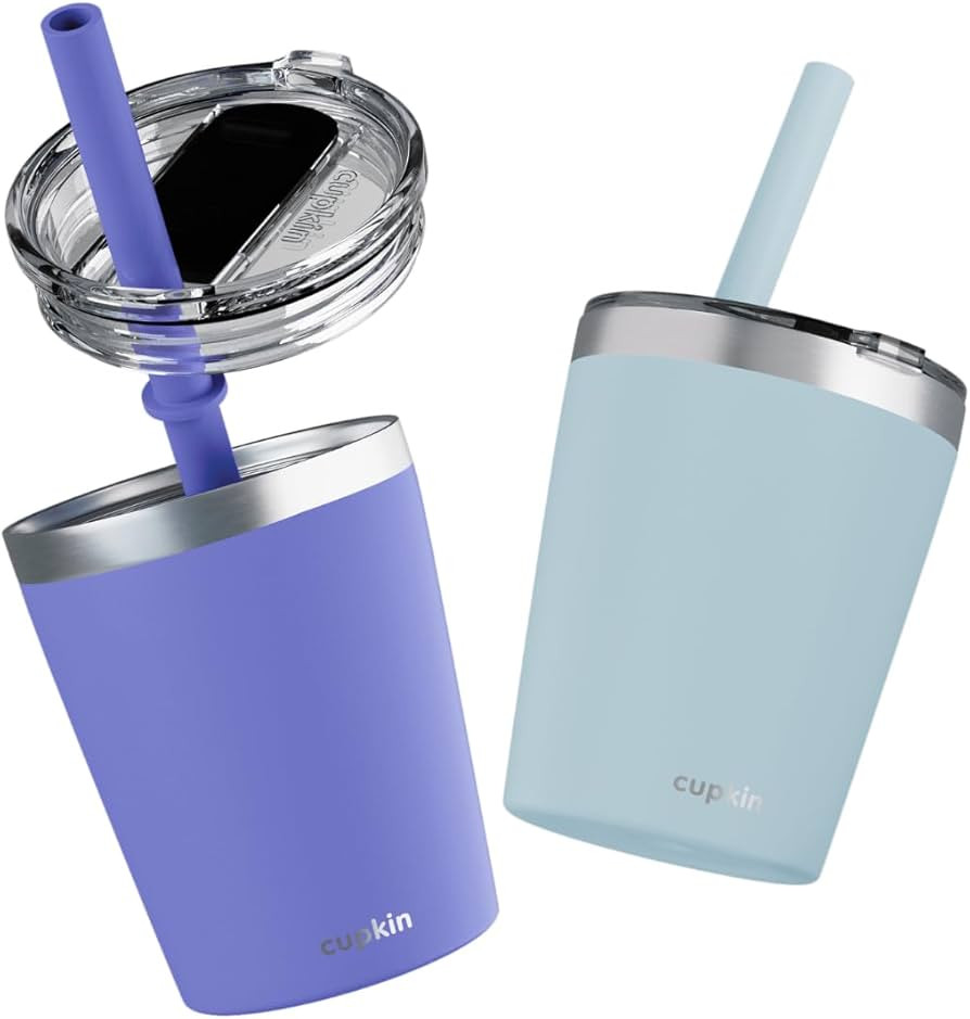 CUPKIN Baby Sippy Cups for Toddlers, The Original 8 oz Stackable Stainless Steel Baby Cup, Set of... | Amazon (US)