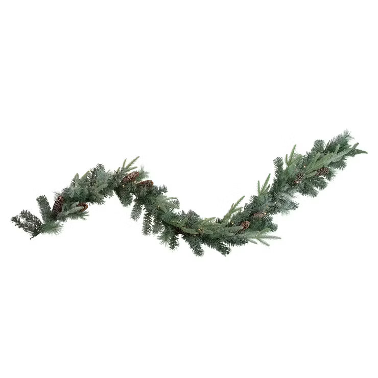 Northlight 6' x 9" Pre-Lit Decorated Mixed Pine and Pine Cone Artificial Christmas Garland | Target