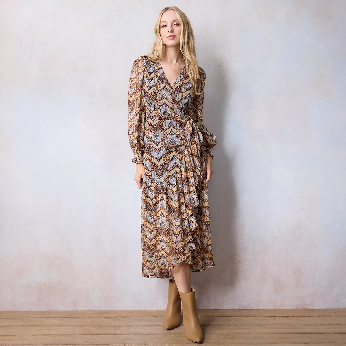 Women's LC Lauren Conrad Long Wrap Maxi Dress | Kohl's