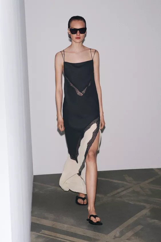 COMBINED LACE DRESS | Zara UK