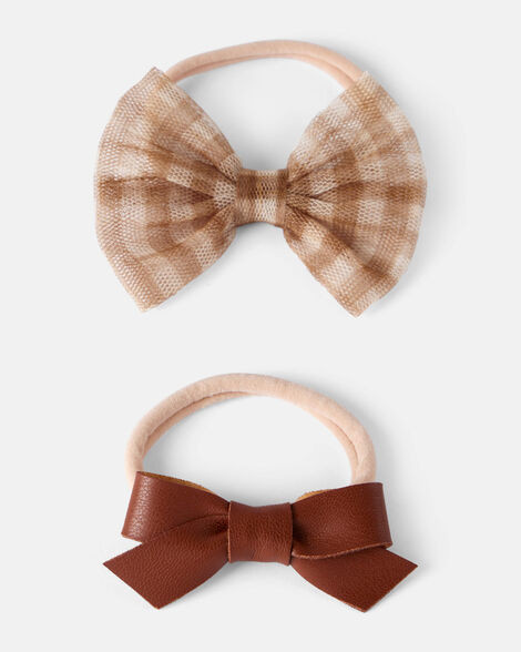 Baby Girl 2-Pack Thanksgiving Bow Headwraps | Carter's Inc