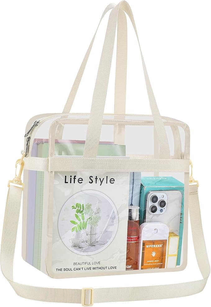 Clear Bag for Stadium Events 12×6×12 Clear Tote Bag for Concert,Sport,Festival | Amazon (US)