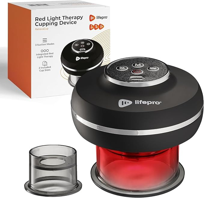 LifePro Electric Cupping Therapy Set, Smart Cupping Red Light Therapy Massager - Portable Cupping... | Amazon (US)
