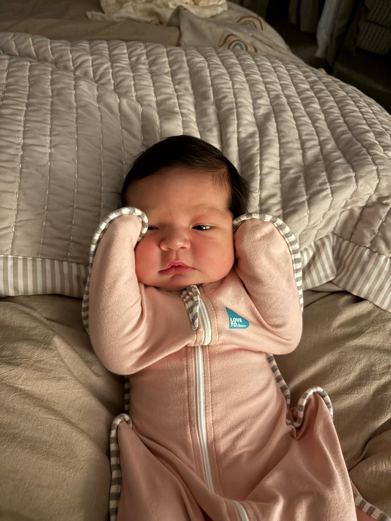 at just four days old we have learned the magic to getting her to sleep well — the love to dream swaddle 😍 

#LTKBaby