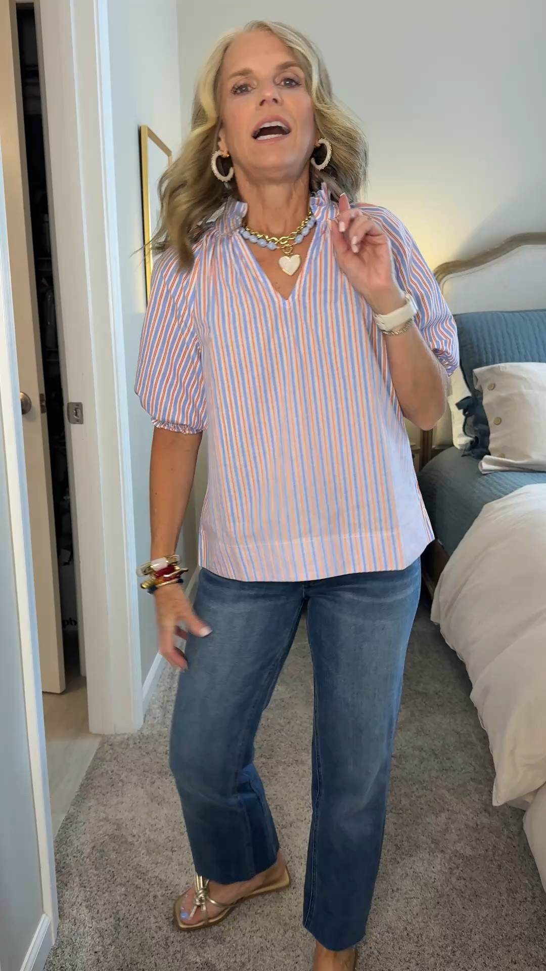 I realllly love this one!!! So cute all summer long, but a great 4th option that doesn’t scream red, white and blue…just whispers it. Wearing XS and 2 jeans. Use code COAST15 on Avara

#LTKgrwm #LTKootd #LTKOver40