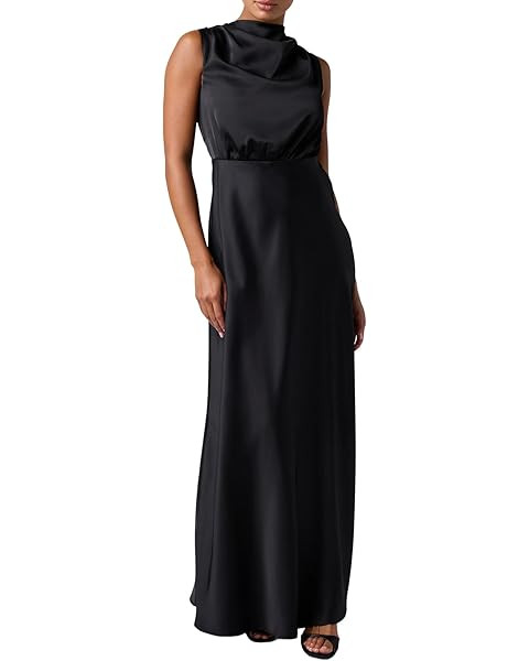 Memoriesea Women's Elegant Sleeveless High Neck Tie Cocktail Wedding Party Maxi Dress | Amazon (US)