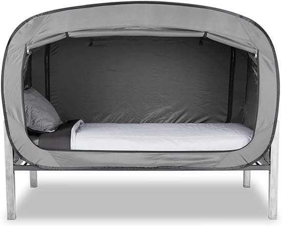 Privacy Pop Bed Tent (Twin) - Gray | Amazon (US)