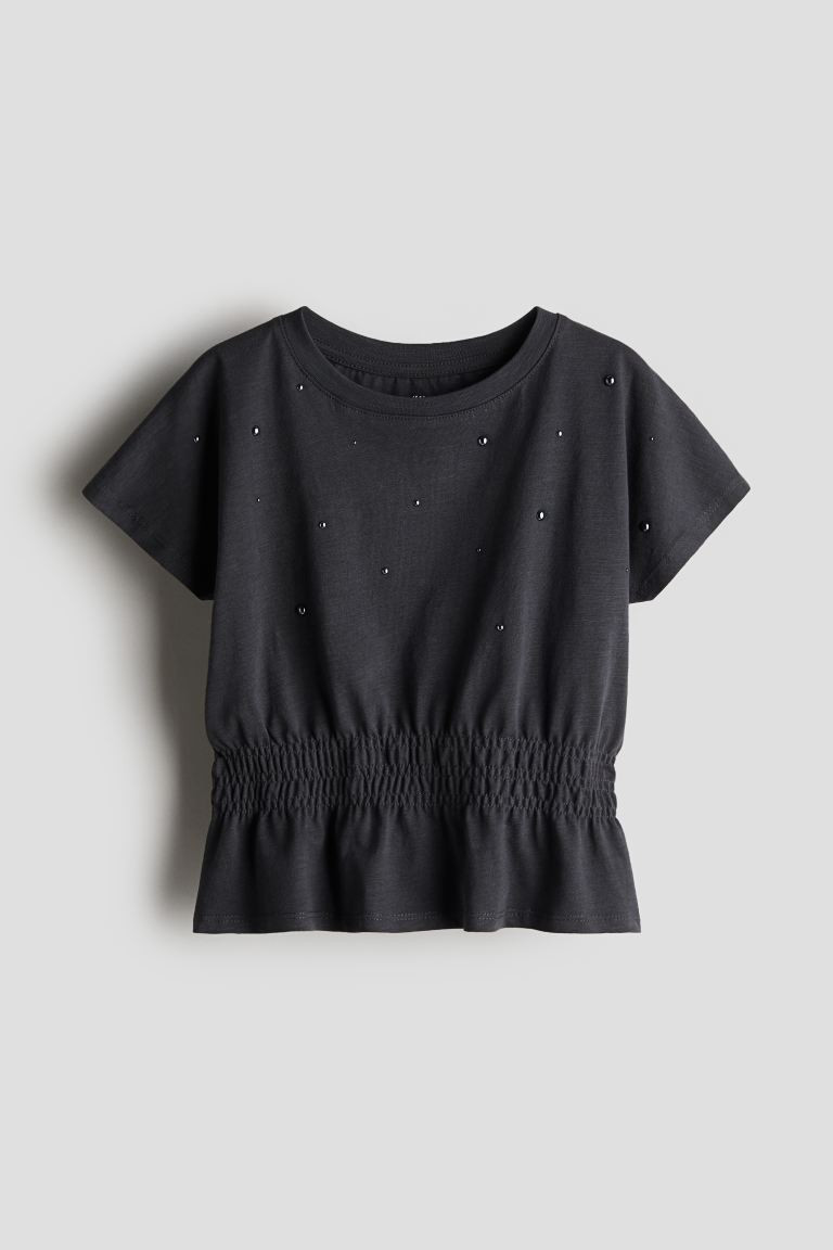 Cotton Jersey Peplum Top | H&M (US + CA)