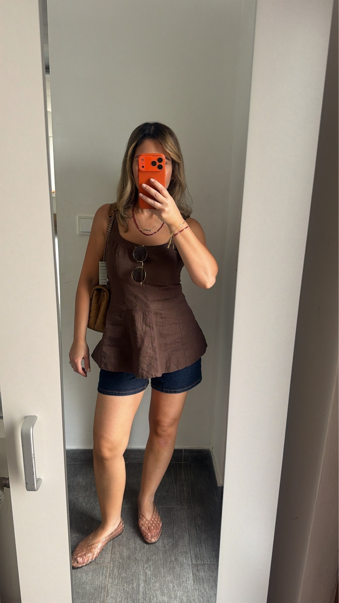 @abercrombie Top XS,  @Zara shorts size 2, flats cushionaire, bag Saint Laurent, sunnies madewell (euro fit in germany) 

#outfits #summeroutfits #eurostyle #momstyle #outfitideas #styletip #abercrombie #abercrombiestyle #afstyle #zarastyle #zarashorts #denimshorts #jellyflats #cushionaire #marshalls #madewell #sunglasses #eurooutfits #ootd #saintlaurentbag

#LTKxMadewell #LTKSaleAlert #LTKootd