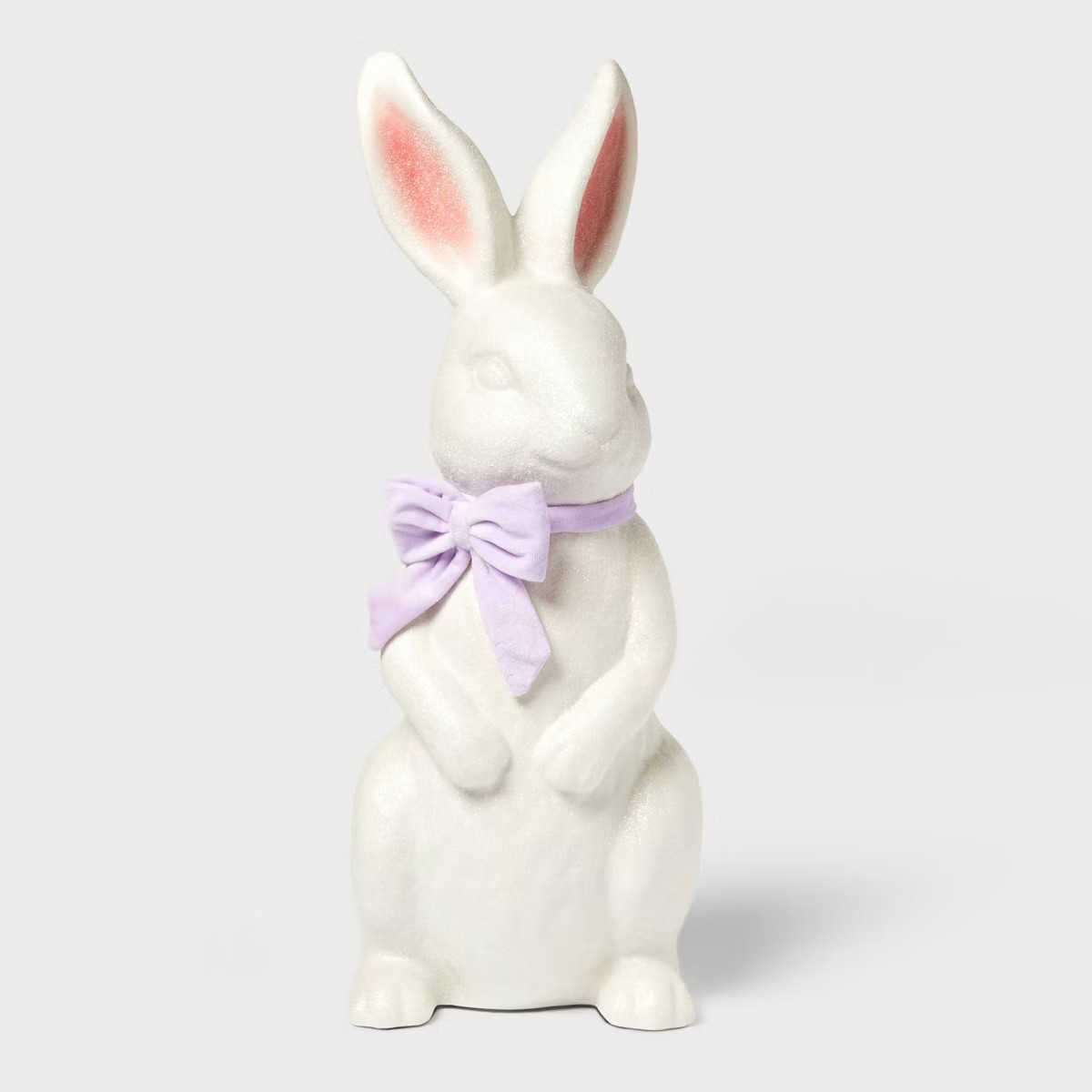 Large Flocked Easter Bunny White - Spritz™ | Target