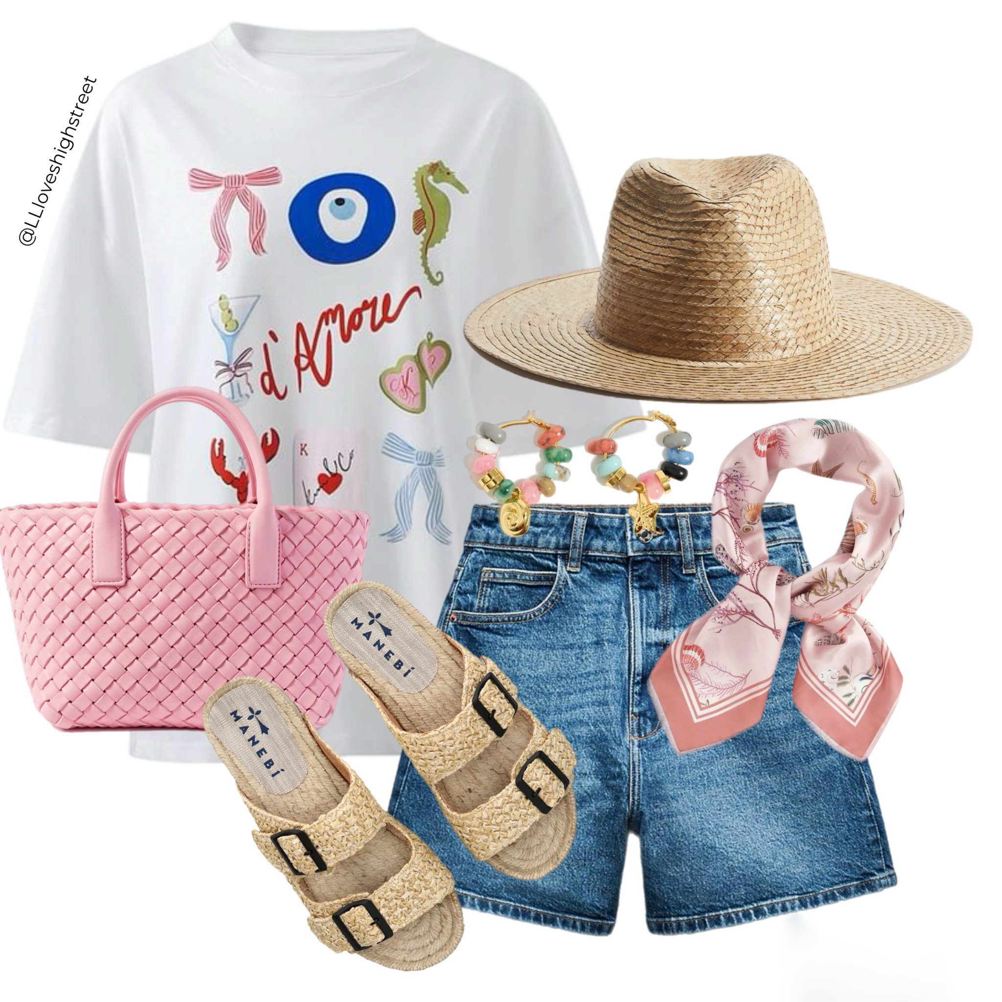 Summer holiday outfit inspiration - Pop of colour edition 💗🎀💜

Summer outfit 
Everyday style
Pink outfit
Denim shorts
Oversized tee 

#LTKstyletip #LTKsummer #LTKuk