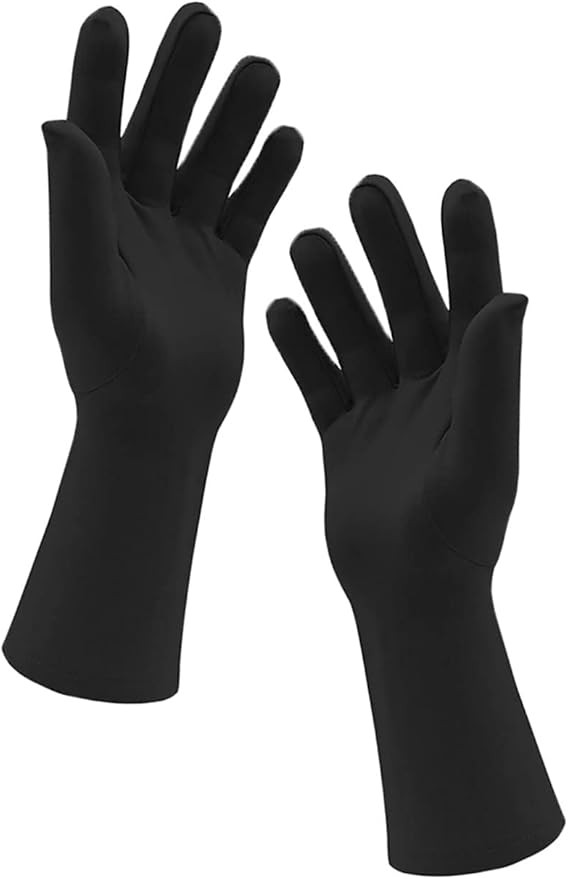Chendvol Men's and Women's Wrist Length Stretchy Spandex Gloves Costume Banquet Wedding Party Sho... | Amazon (US)
