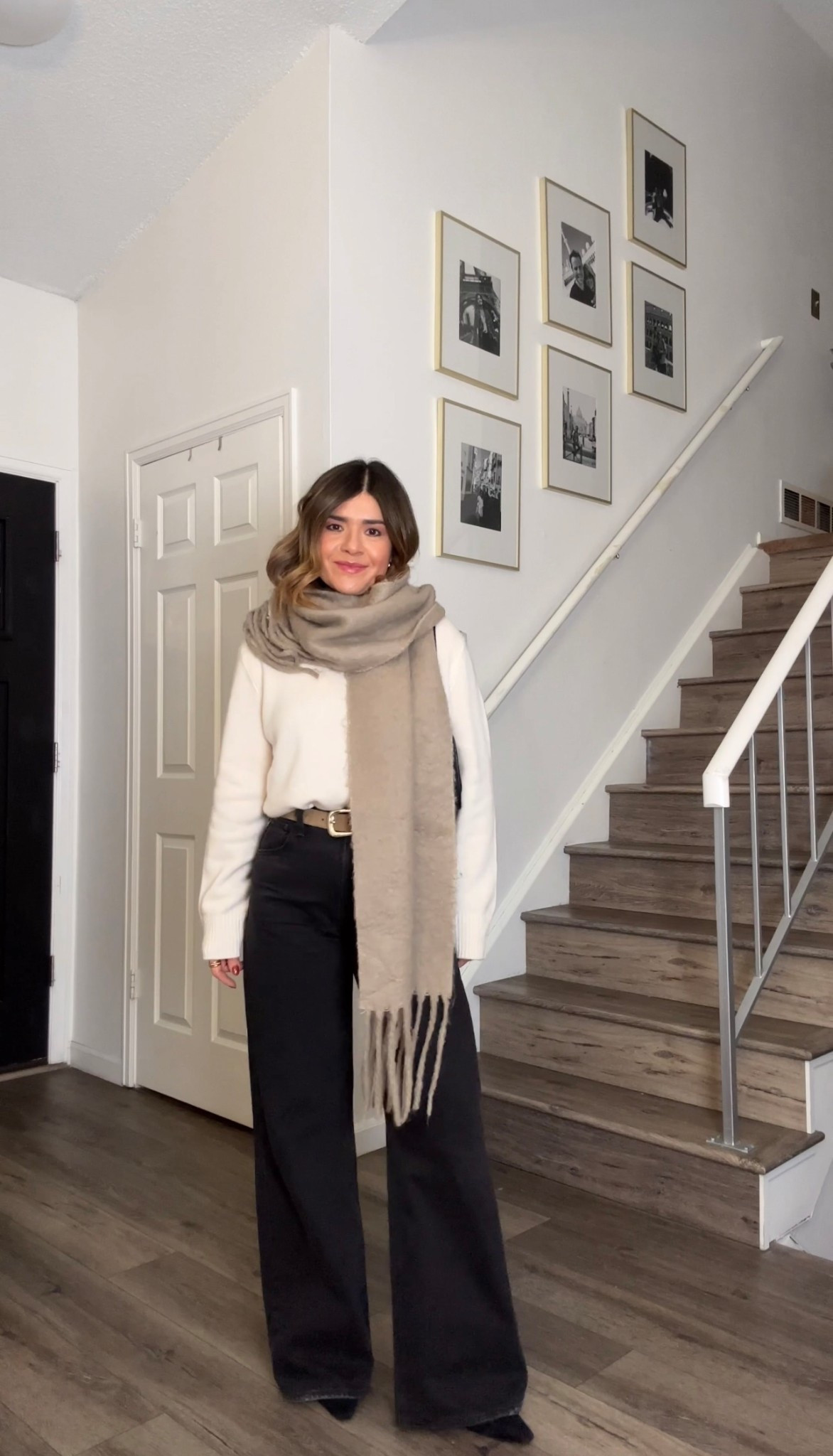 A look I’ve been wearing a lot lately!
Sweater size small
Jeans size 25. Take $75 off $200.
This scarf is so good and under $20

#LTKWorkwear #LTKootd