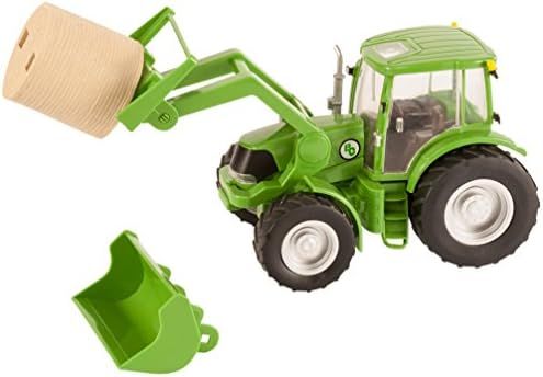 Big Country Toys Tractor & Implements, 1:20 Scale, Toy Tractor with Hay Bale and Bucket Attachment,  | Amazon (US)