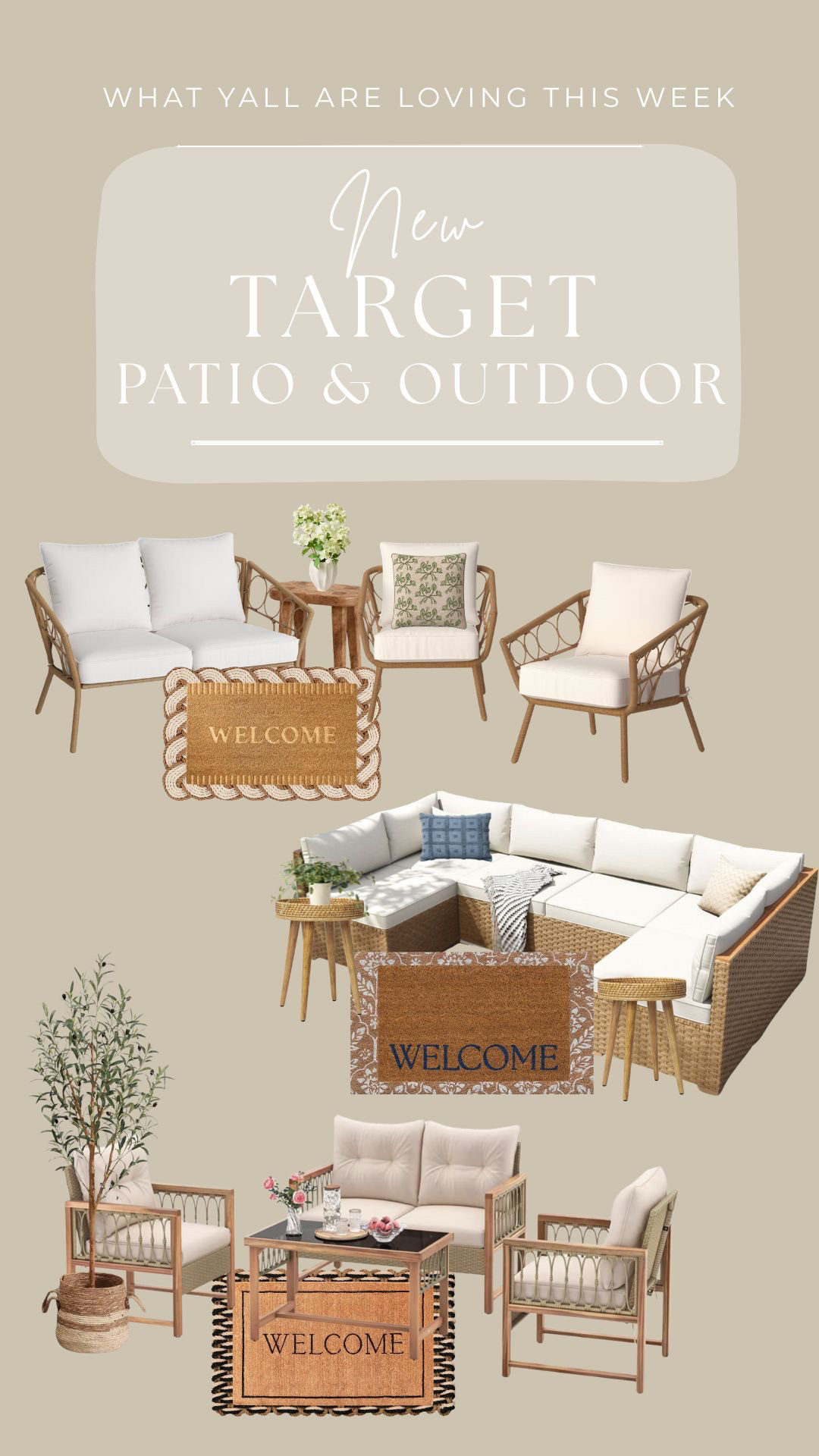 Giving the patio a little spring inso! Soft pillows, fresh plants, and a few florals make such a difference. Everything feels light and bright again. Patio season is officially here. 

 #LTKSeasonal #LTKHome