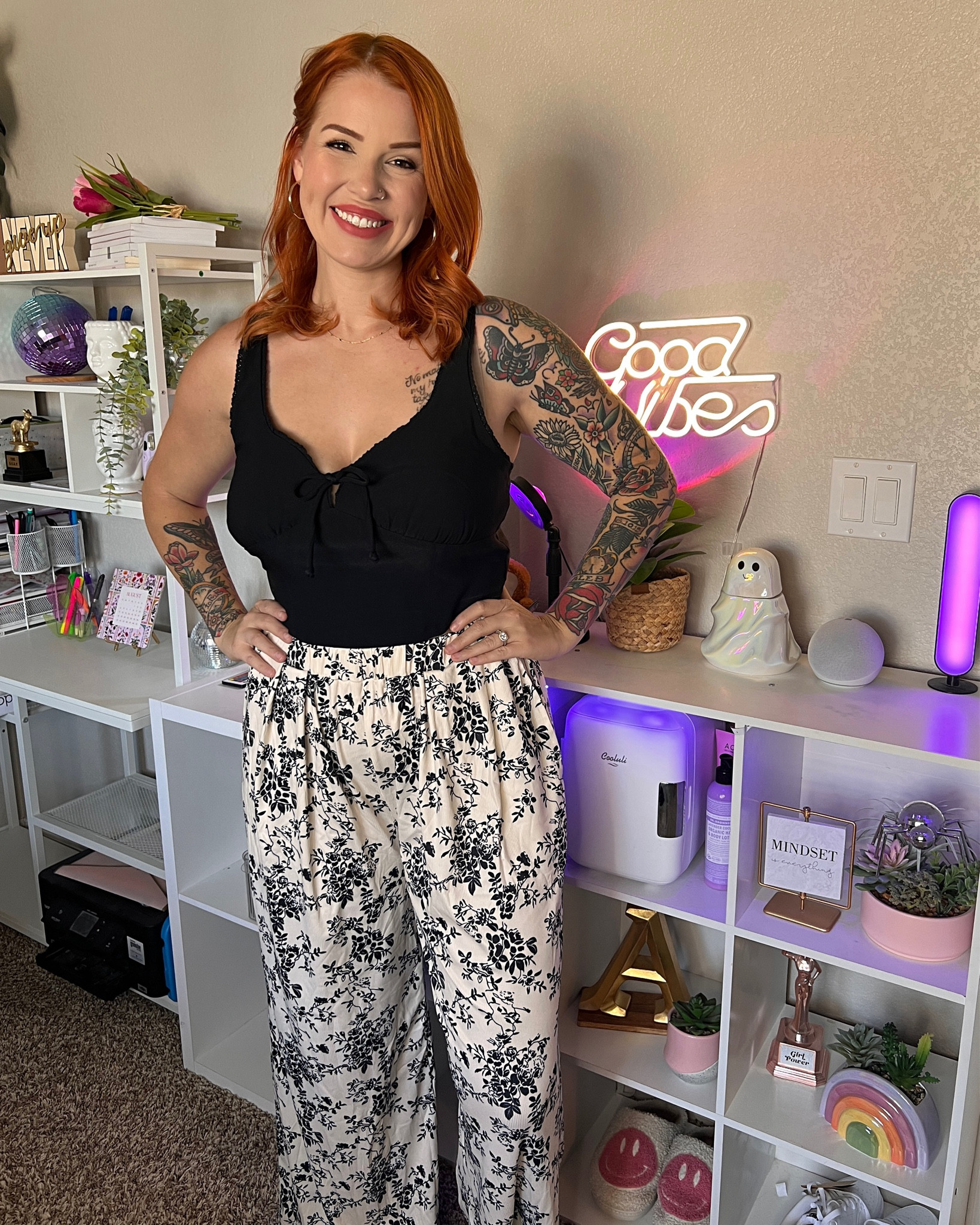 Cute & comfy date night outfit 😍
I’m wearing a large in the top and the pants (I’m 5’6”) and the pants length is perfect, even in sandals .

#LTKStyleTip #LTKFindsUnder50 #LTKMidsize