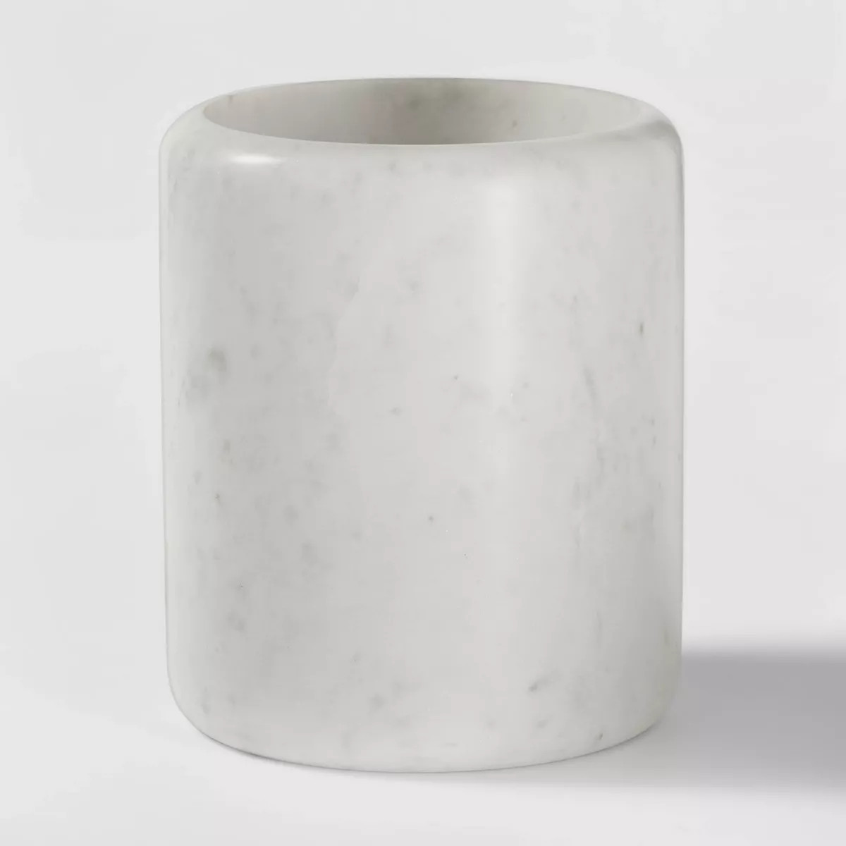 Marble Utensil Holder White - Threshold™: Off-White Kitchen Storage, Marble Kitchen Utensil Hol... | Target