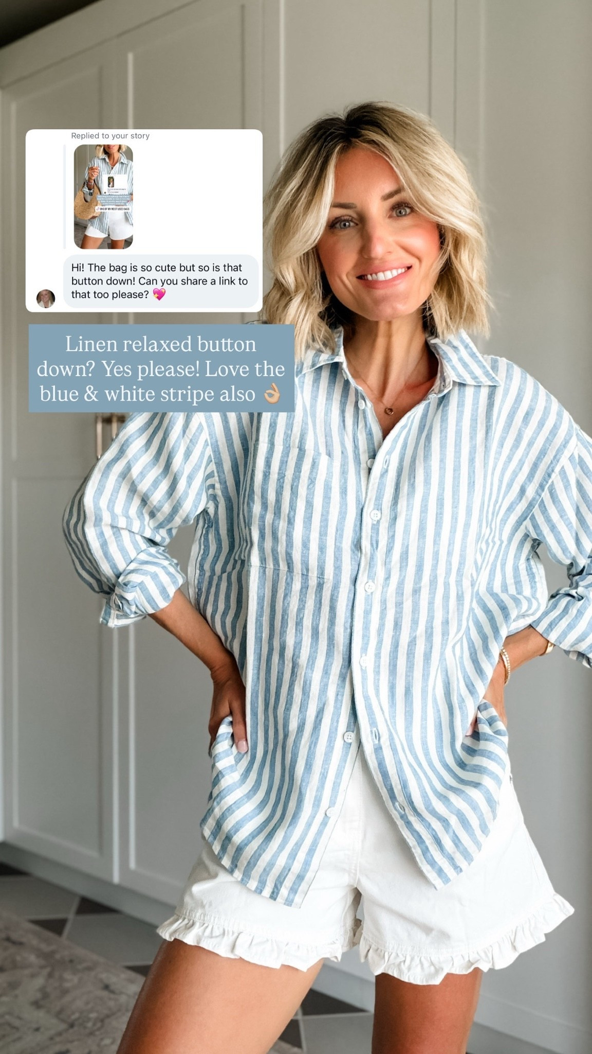 The perfect striped button down for summer 👏🏼 wearing S.

Loverly Grey, Faherty, women’s striped button down, summer outfit ideas, summer fashion

#LTKootd #LTKSeasonal