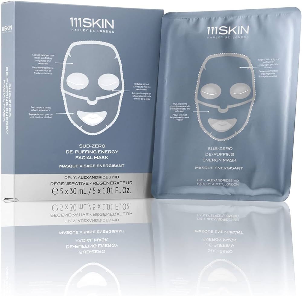 111SKIN Sub-Zero De-Puffing Energy Facial Mask | Fragrance Free | Tighten, De-Puff & Refresh | Pe... | Amazon (US)