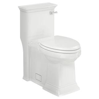 American Standard Town Square S 1-Piece 1.28 GPF Single Flush Elongated Toilet in White, Seat Inc... | The Home Depot