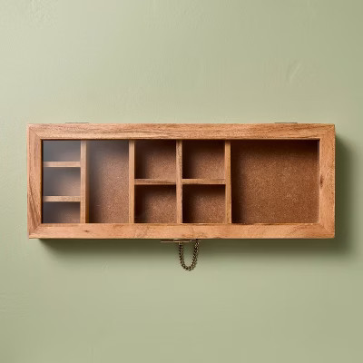 Small Wood Curio Box - Hearth & Hand™ with Magnolia | Target