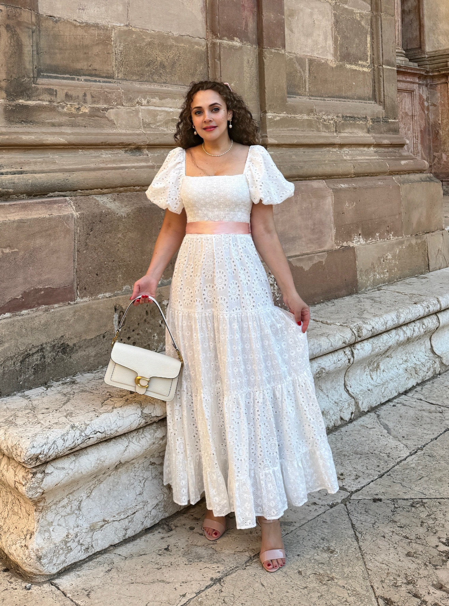 On my second day in Malaga, Spain, I visited the Cathedral, among other places 🥰🇪🇸☀️ and I wore this beautiful white outfit 🤍🎀

🏷
#fashionblogger #styleinspiration #outfitinspiration #时尚 #explorepage #femininestyle #feminineaesthetic #princesscore #princessaesthetic #pinterestaesthetic #costadelsol #malaga #españa #lovespain #spaingram #exploringtheworld #travelphotography #travelgram #travelbug #vacation #wanderlust #lifeisgood #happy #happymoments #darlingescapes #sheisnotlost #SJSisterhood #SisterJane 

#LTKuk #LTKeurope #LTKtravel