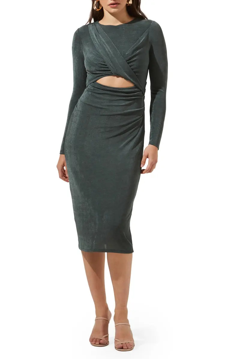 ASTR the Label Twist Front Long Sleeve Dress | Nordstrom | Nordstrom