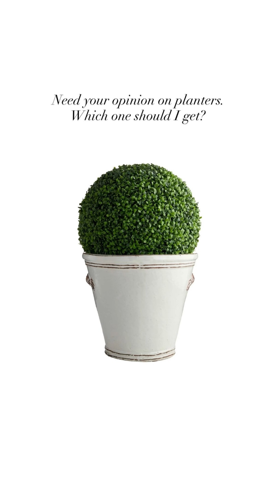 Need your opinion on planters. Which one should I get?

#LTKstorytime #LTKHome #LTKSeasonal