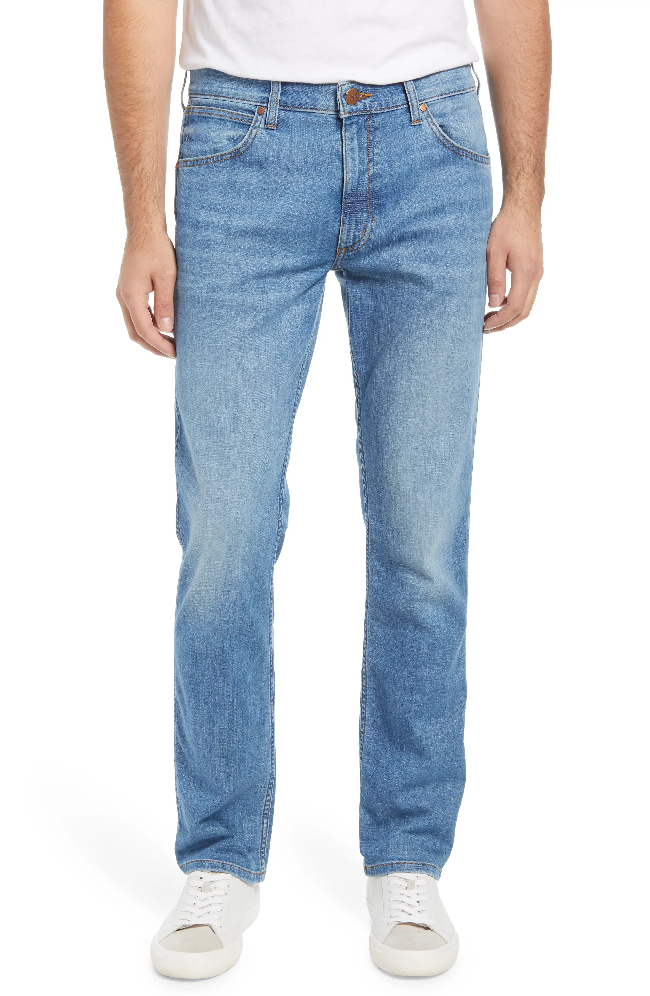 Wrangler Men's Greensboro Regular Straight Leg Jeans, Size 32 X 32 in Light Strike at Nordstrom | Nordstrom