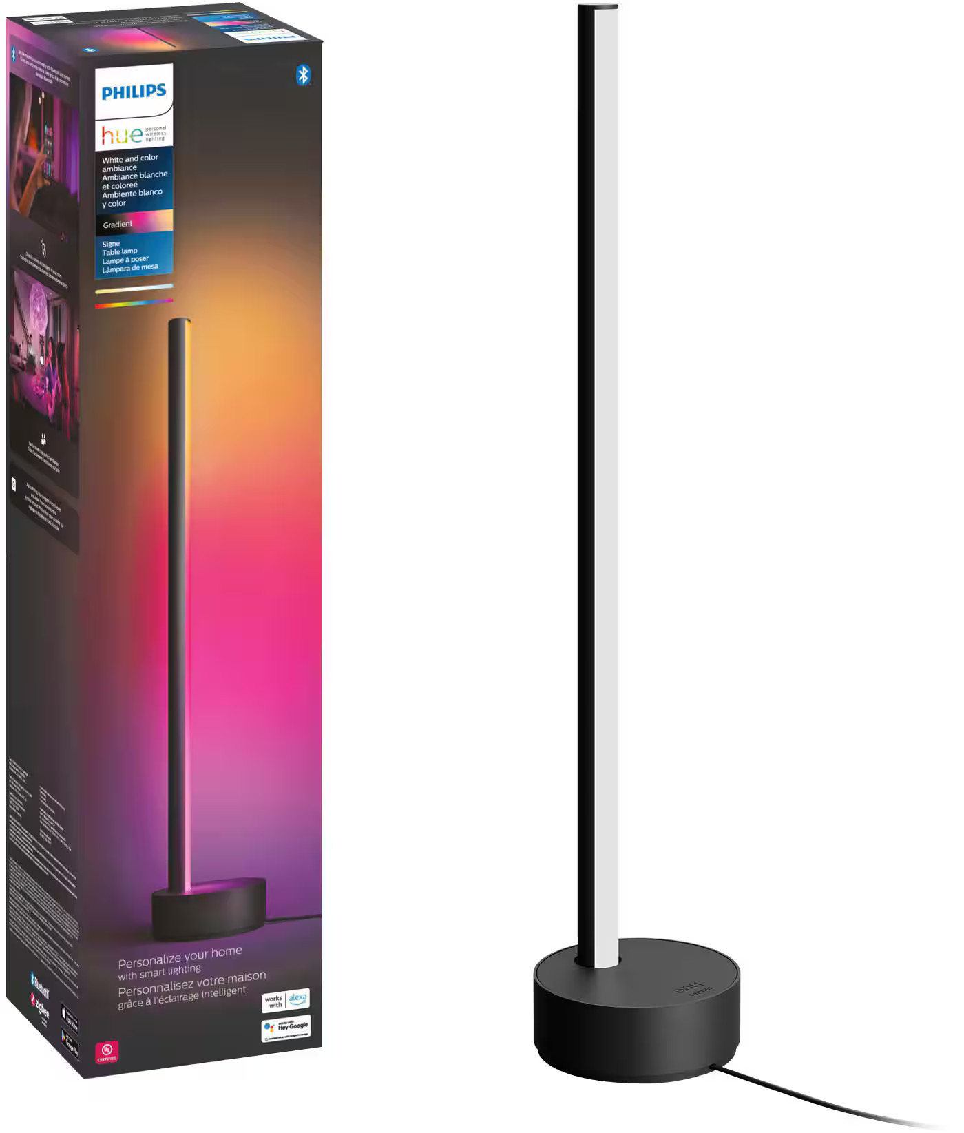 Philips - Hue Gradient Signe Table Lamp - Black | Best Buy U.S.