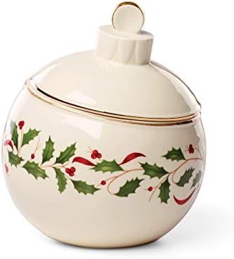 Amazon.com: Lenox Holiday Ornament Candy Jar, 1.30 LB, Red & Green: Home & Kitchen | Amazon (US)